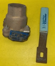 Jamesbury 1" 21-1100TT-0 Threaded Ball Valve, 2 Piece Bronze Body, Ch Pltd Ball