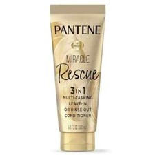 Pantene Miracle Rescue 3 in 1 Leave In Conditioner Rinse off Conditioner 6 oz