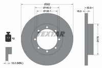 Textar 2X Bremsscheibe Hinten Ø302 Mm Voll FüR Renault Master III Kasten FV 2.3