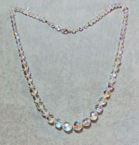 Vintage Single Strand Aurora Borealis Necklace - Picture 14 of 16