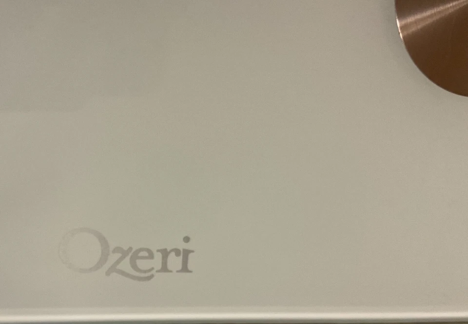 Ozeri bathroom scale 440 lb/ 200 kg capacity. BMI index used once mint green - Image 2 of 3