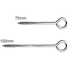 Vine Eye Screw In Hooks Metal Garden Training Tool 75 100mm 3 4” Kitchen Garage