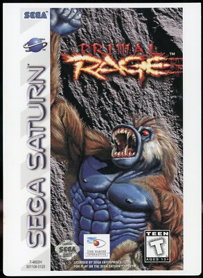 Primal Rage Sega Saturn VidPro Vid Pro Card Authentic HTF Rare