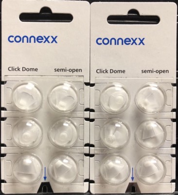 2 Packs Siemens Signia Rexton Miracle Ear Semi-Open Click Domes. 6 Domes/pack
