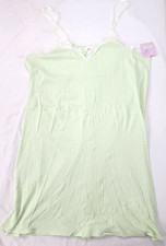 Shadowline Women's Green Summer Gown Nightgown NOS NEW Cotton Adj Straps Size 2X