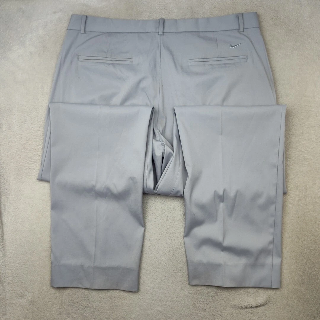 VETEMENTS Pantalone Nike Uomo 36x33 Grigio Golf Flex Performance Tech Elasticizzato Essential 913915