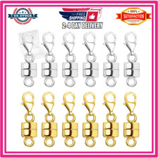 Magnetic Necklace Clasps with Lobster Clasp,14K Gold and Silver Magnetic Jewelry