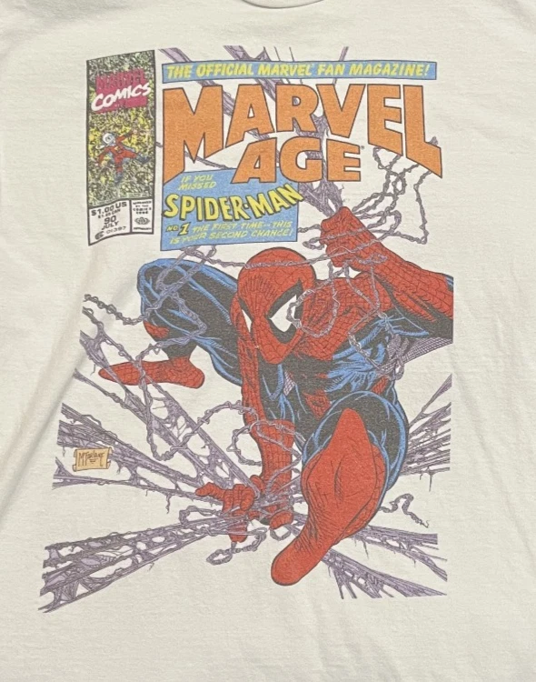 Camiseta Spiderman Comic Book Art | ENVÍO GRATUITO | Estilo Vintage | Talla LG ALGODÓN Foto 2 de 4