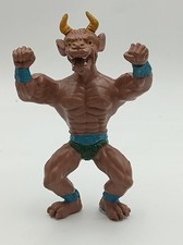 Vintage The Minotaur Figure - MOTU/Galaxy Heroes/Muscle Warriors Bootleg - 14cm