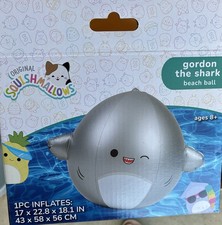 Original Squishmallows Gordon the Shark Beach Ball Pool Toy NIB **SALE**