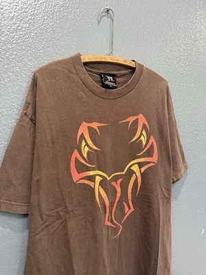 Vintage Y2K WWE Randy Orton RKO Brown Snake Tee Shirt XL