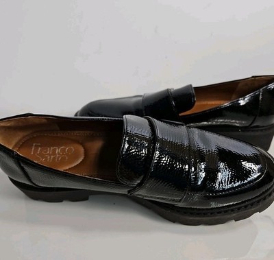Franco Sarto Black Chunky Style Memory Foam Slip-On Loafer 6.5M