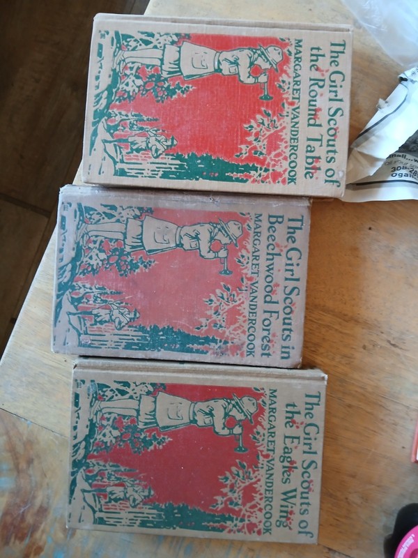 Vintage set of three books from "The Girl Scouts" series