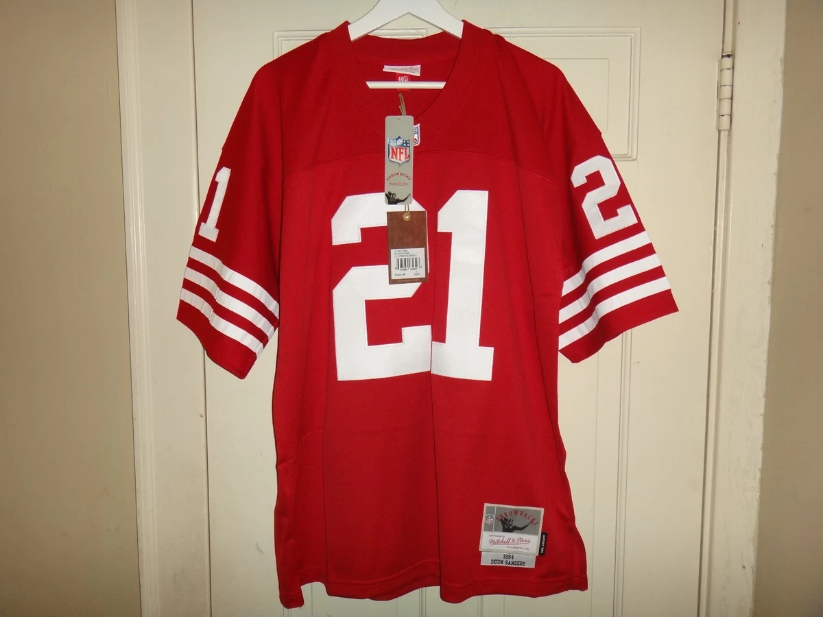 Mitchell & Ness Deion Sanders San Francisco 49ers NFL Jerseys for
