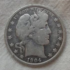 1904-O Barber Silver Half Dollar, Appears Anomolous