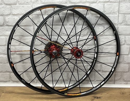 Mavic Crossmax SLR Wheels - 26” For Rim Brakes - Red Hub Wheelset For Retro MTB