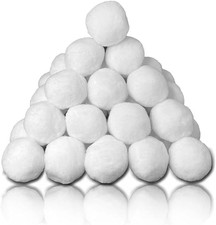 20 Pack Snow Balls Indoor 3 Inch Large Snow Fight Balls Christmas Winter Holid