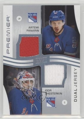 2023-24 Premier Dual Jersey Relics 36/99 Artemi Panarin Igor Shesterkin 07po