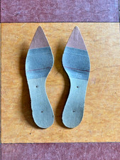 vintage unused women's pointed toe 3-part shanked full insole boards US size 7