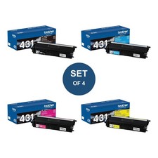 Brother TN431 Toner Set BK/C/M/Y Genuine HL-L8260CDW HL-L8360CDW MFC-L8900CDW