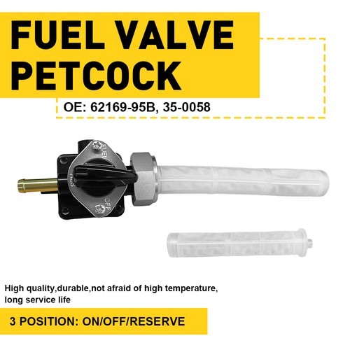 22mm Fuel Valve Petcock Fits Harley Davidson 95-06 Sportster 35-0058 Shutoff