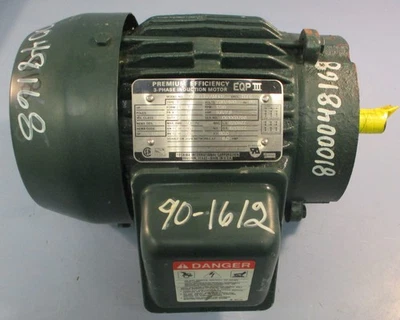 Toshiba B0024FLC2AMH02 3 Phase Induction Motor 2HP 1735RPM 7/8" Shaft Dia - Image 1 of 4