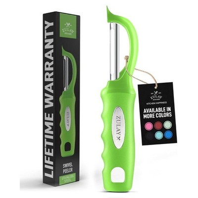 Zulay Kitchen Premium Swivel Vegetable Peeler   Sharp Stainless Steel, Ergonomic
