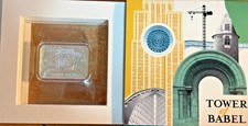 Only 500 Made = RARE SILVER BAR - 2021 Tower of Babel - Silver - Proof quality