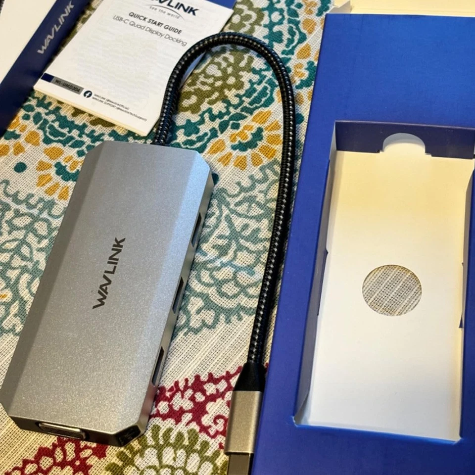 USB C Laptop Docking Station Type C Hub mit 4K@60Hz Dual HDMI DP VGA USB A - Bild 2 von 4