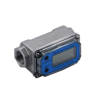 Positive Displacement Flowmeter 3/4'' For Gas Oil Diesel Fuel Water 2.6-26 GPM