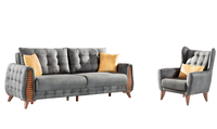 Sofagarnitur 3+1 Sitzer Set Design Sofa Polster Couchen Couch Modern Luxus Neu