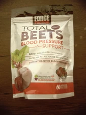 Force Factor Total Beets Blood Pressure Support Supplement Soft Chew Exp11/30/26