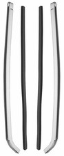 Quarter Window Molding For 1966-67 Buick Chevrolet Chrome 2 Pcs