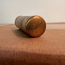 HTF RARE Vintage Diorling Gold Ribbed Flacon ...