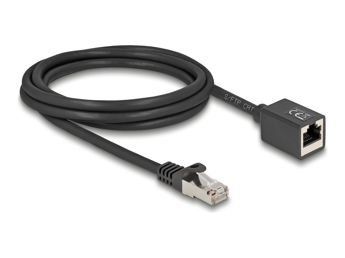 Delock Netzwerk Verlängerungsk.S/FTP RJ45 Stecker zu 2m Rete CAT 6a 90309