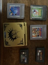 Nintendo Game Boy Advance SP Majoras Mask Shell AGS 001 with lots of games
