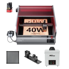 Creality Falcon2 Pro 40W Laser Engraver,600mm/s Speed with Air Purifier & Rotary