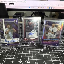Billy Wagner, Luke Keaschall, Luis Gil Rookie Autograph 3 Card Lot Yankees Twins
