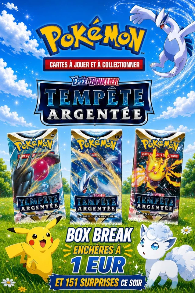 Enchères Pokémon : Coffrets Scellés et plus encore