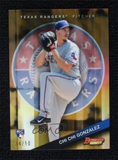 2015 Bowman's Best Gold Refractor 34/50 Chi Chi Gonzalez #4 09gu