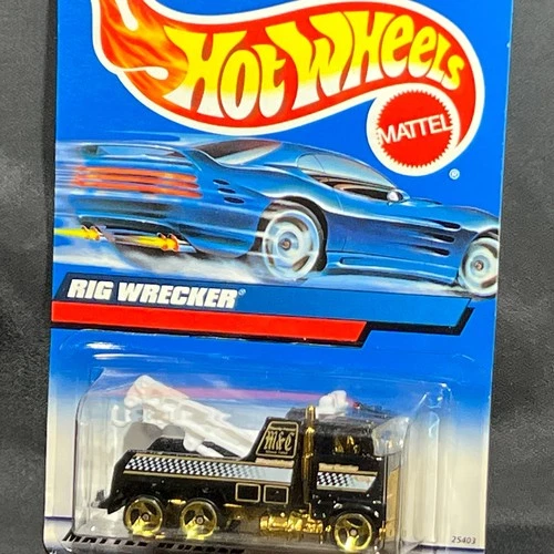 Vintage 2000 Hot Wheels Black and Gold M&C Big Wrecker 1:64 Diecast Tow Truck