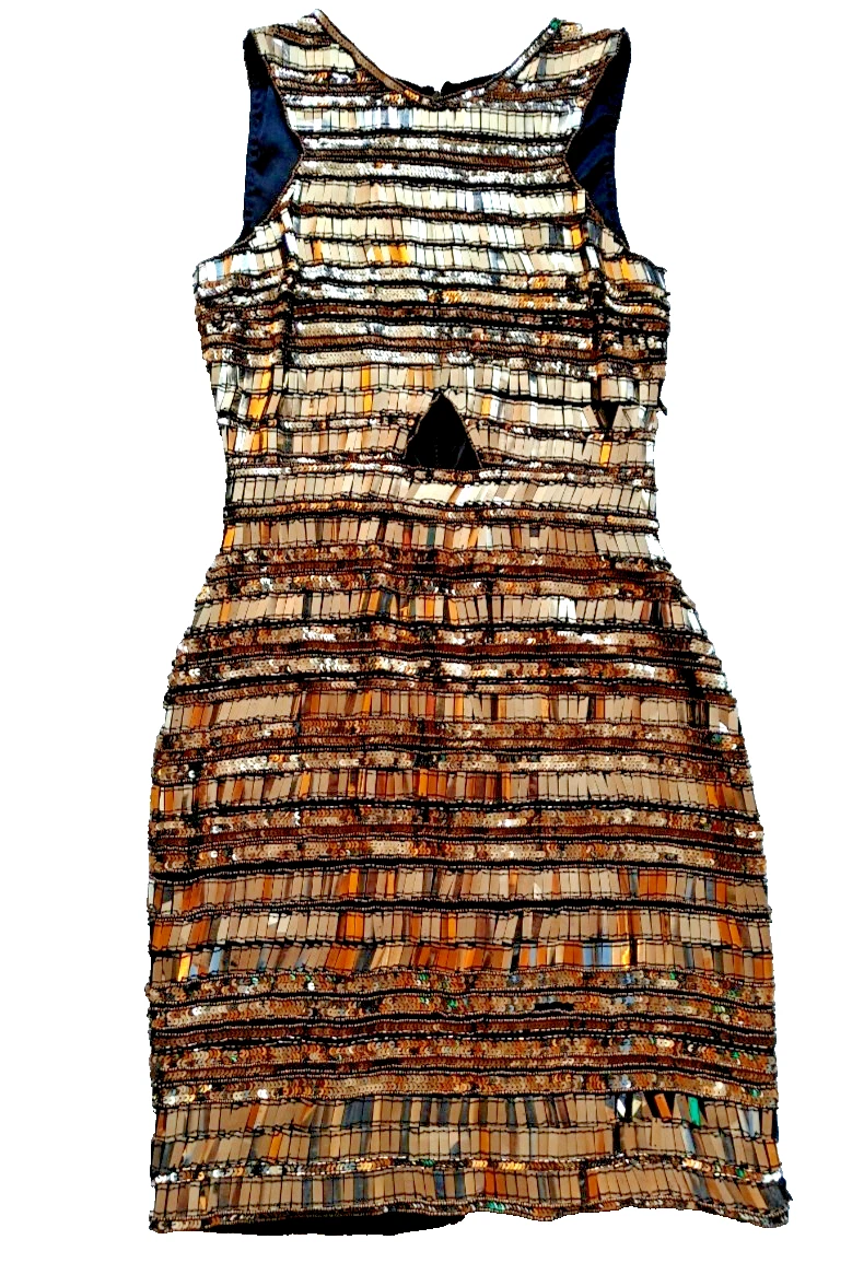 virgos lounge gold dress Women's for sale glam outfit