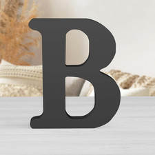8 Inch Black Wood Letters Unfinished Wood Letters for Wall Decorative Black Retr