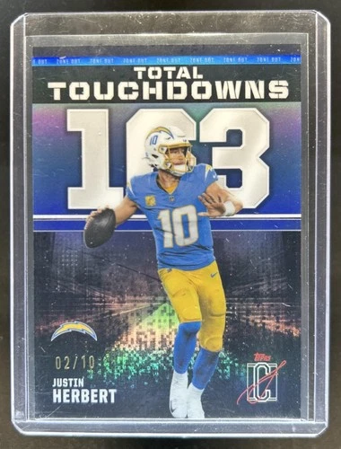 2025 Topps Signature Justin Herbert Blue (RAW)