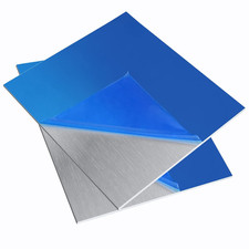 2 Pieces 6061 T651 Aluminum Sheet Metal 6 x 6 x 1/16Inch Thickness Rectangl.