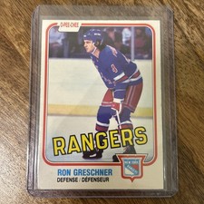 1981-82 O-Pee-Chee OPC #224 Ron Greschner - New York Rangers
