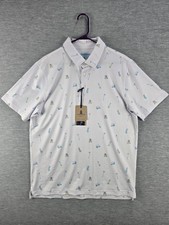 Chubbies Performance Polo Golf Sweet Tee Shirt White Size L