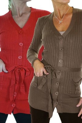 women's cardigan with tie belt