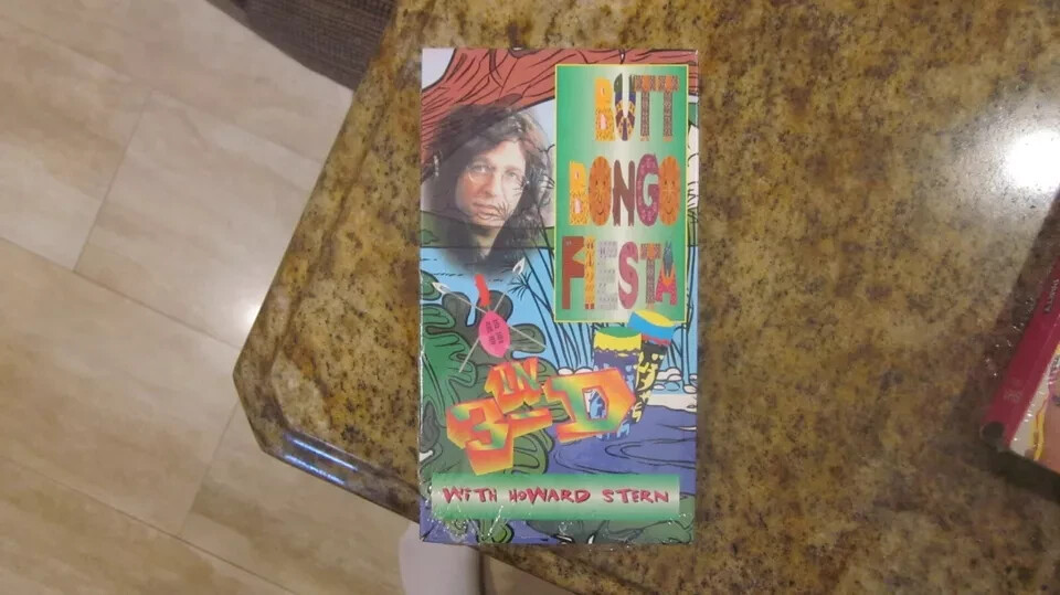 HOWARD STERN BUTT BONGO FIESTA VHS ALTERNATIVE COVER FACTORY SEALED WOW