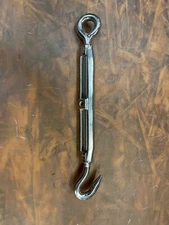 Suncor S0154-HE13 Cast Hook and Eye Open Body Turnbuckle 316 S/S